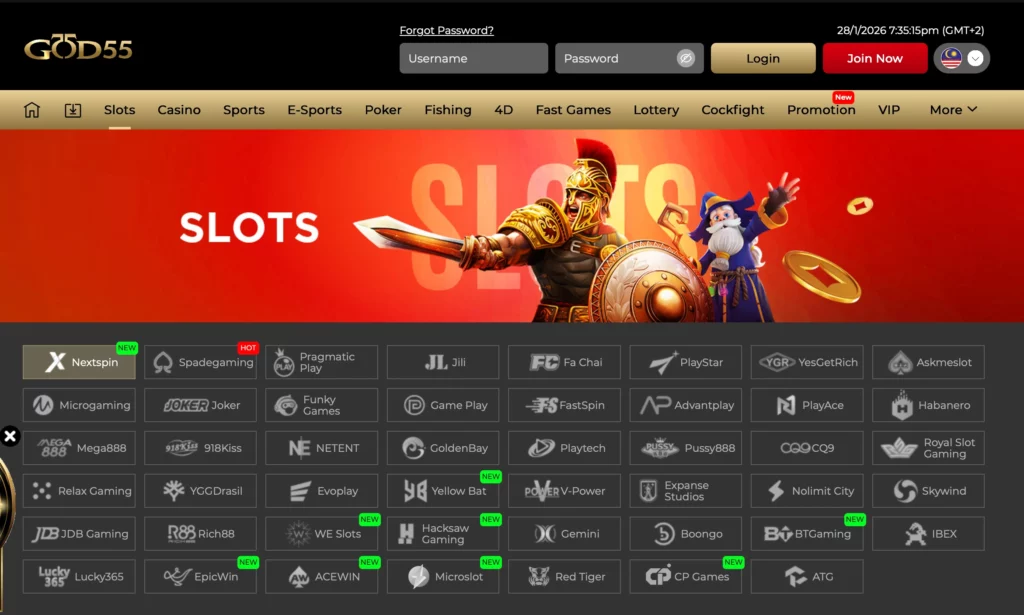 Welcome to God55 Premium Platform